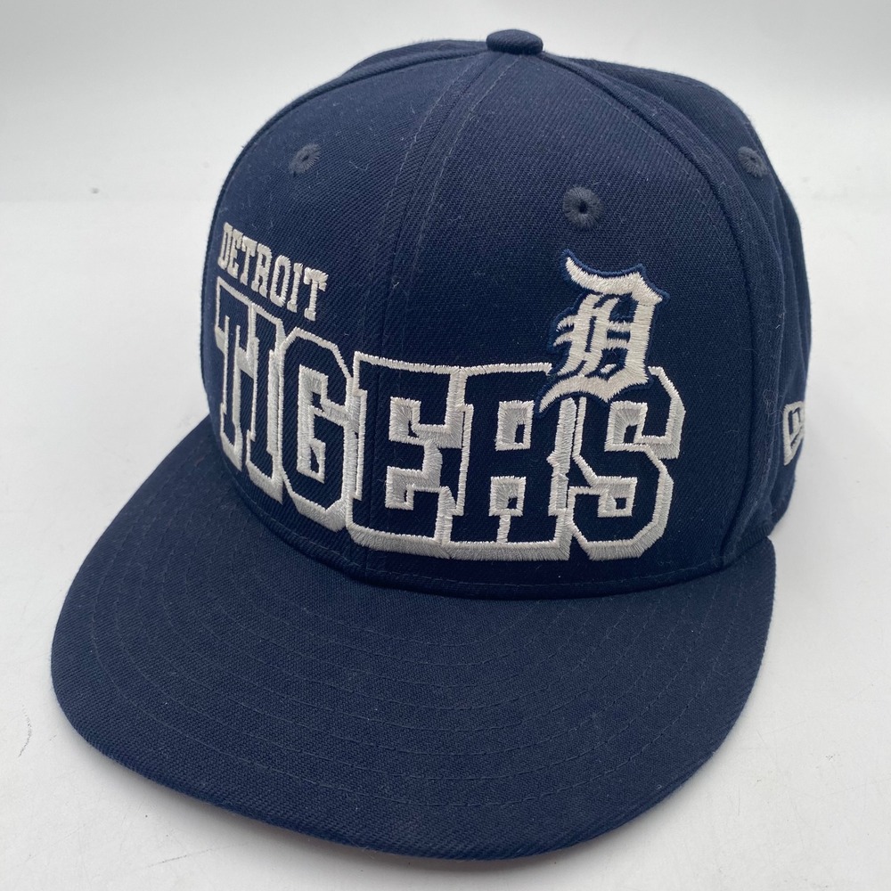 DETROIT TIGERS New Era 9FIFTY Snapback Hat Mens Navy Blue Embroidered MLB